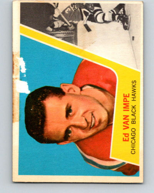 1963-64 Topps #30 Ed Van Impe  RC Rookie Chicago Blackhawks  V411