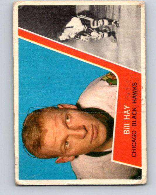 1963-64 Topps #34 Bill Hay  Chicago Blackhawks  V417