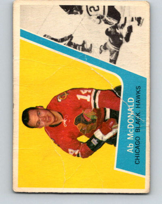 1963-64 Topps #37 Ab McDonald  Chicago Blackhawks  V419