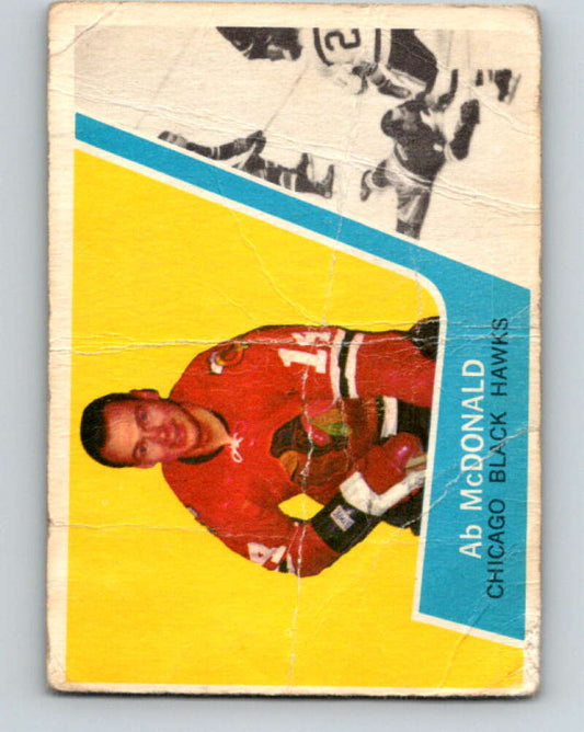 1963-64 Topps #37 Ab McDonald  Chicago Blackhawks  V420