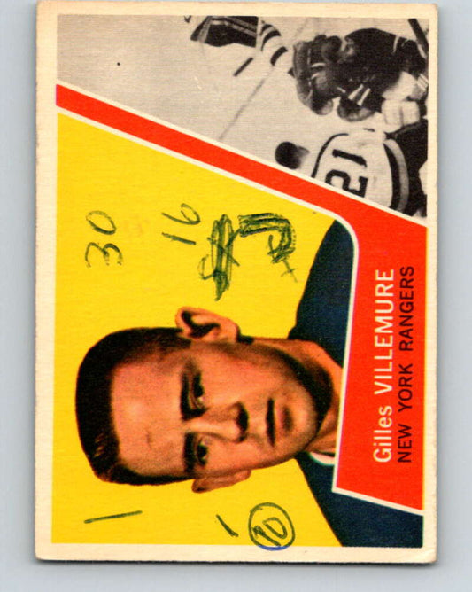 1963-64 Topps #46 Gilles Villemure  RC Rookie New York Rangers  V430
