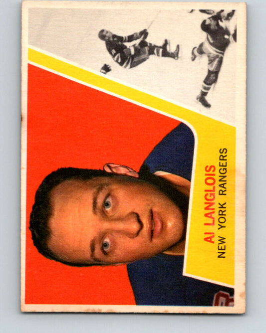 1963-64 Topps #49 Albert Langlois  New York Rangers  V433