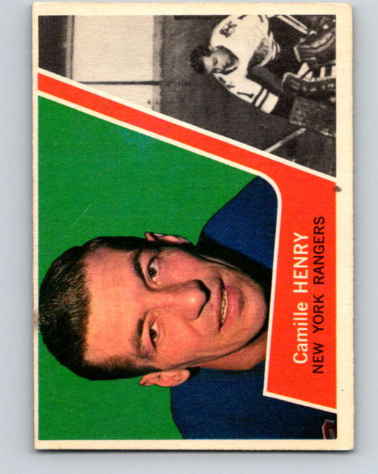 1963-64 Topps #56 Camille Henry  New York Rangers  V455