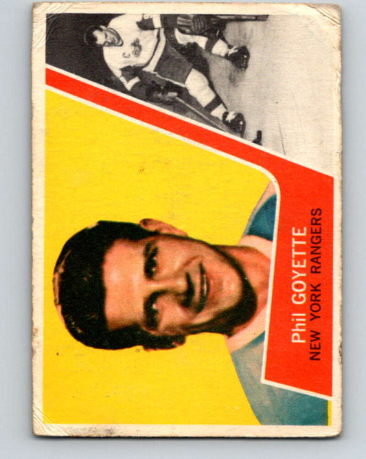 1963-64 Topps #58 Phil Goyette  New York Rangers  V457