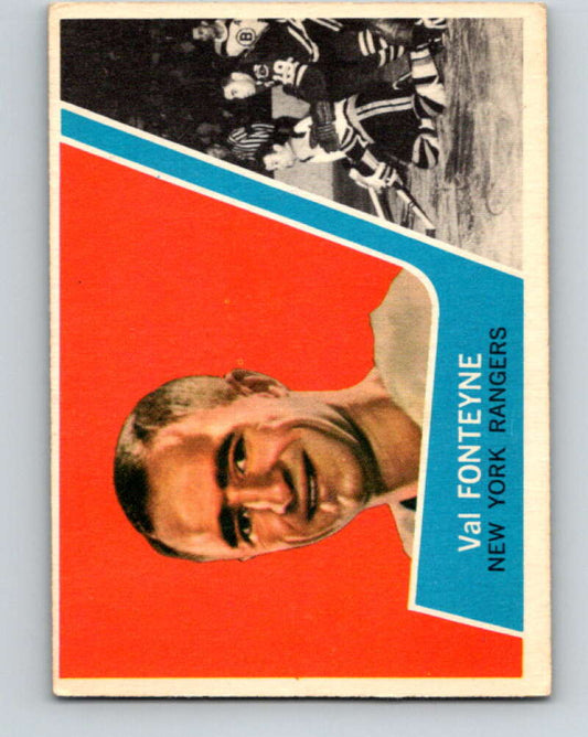 1963-64 Topps #61 Val Fonteyne  New York Rangers  V461