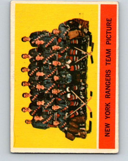 1963-64 Topps #65 Rangers Team  New York Rangers  V466