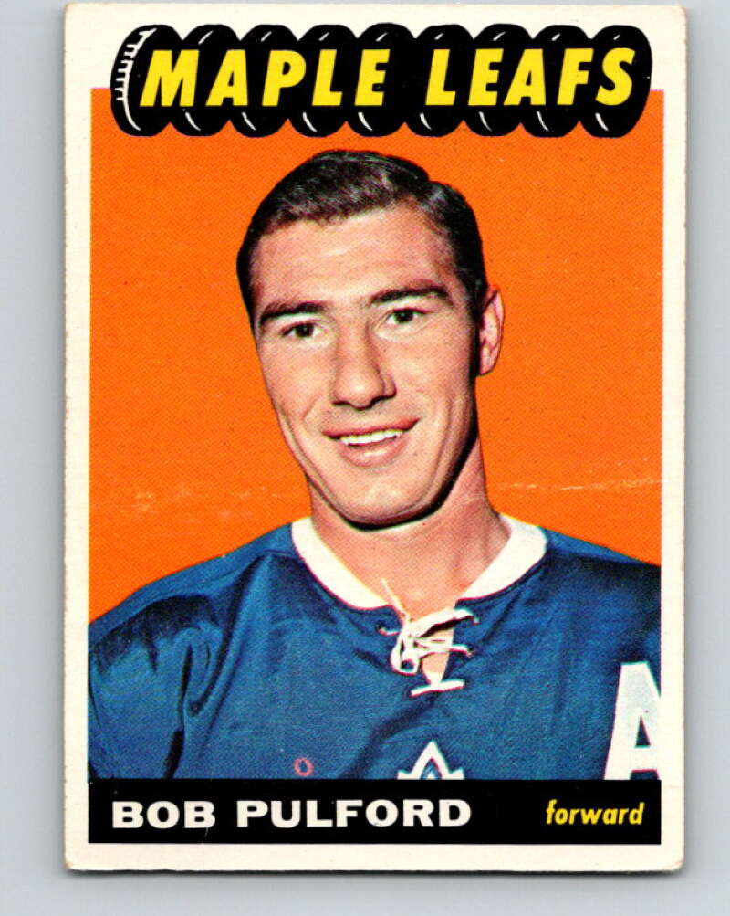1965-66 Topps #18 Bob Pulford  Toronto Maple Leafs  V486
