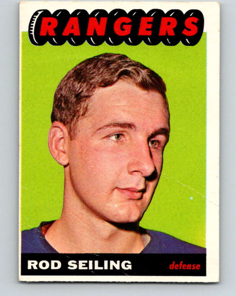 1965-66 Topps #23 Rod Seiling  New York Rangers  V491