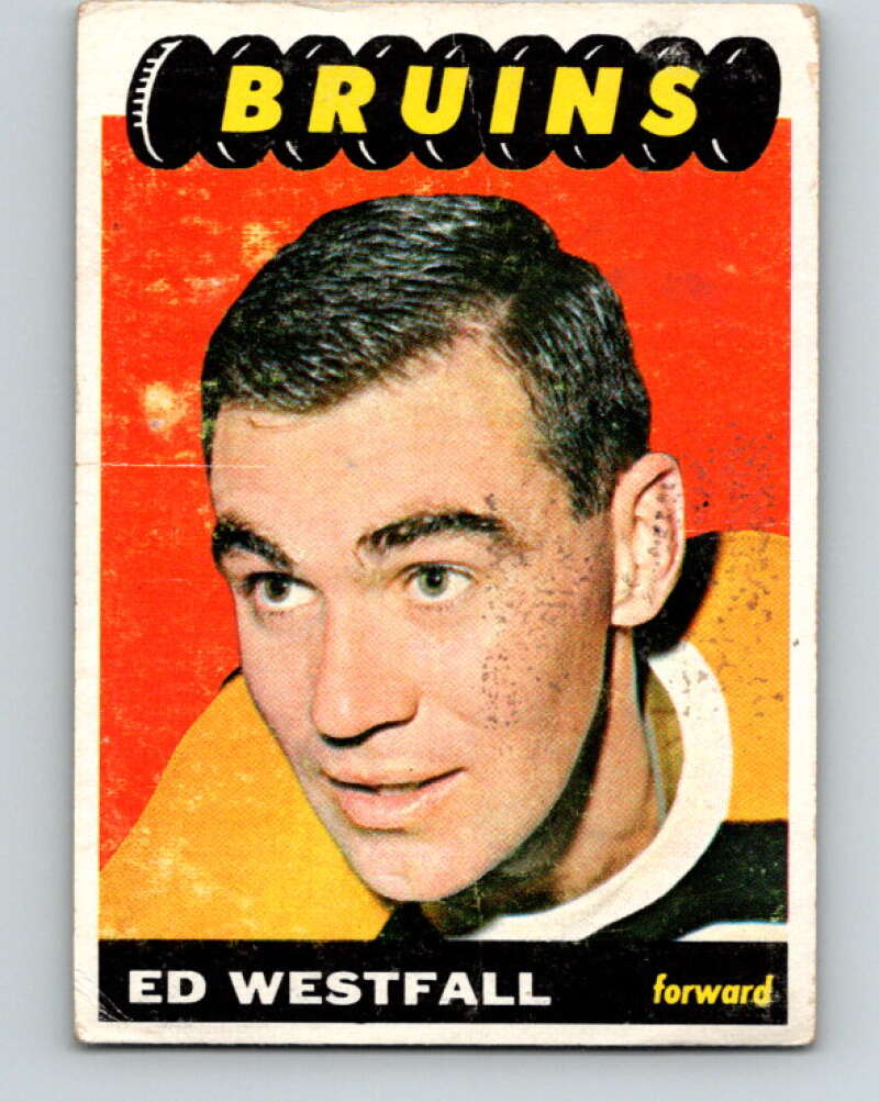 1965-66 Topps #37 Ed Westfall  Boston Bruins  V506