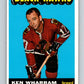 1965-66 Topps #61 Ken Wharram  Chicago Blackhawks  V535