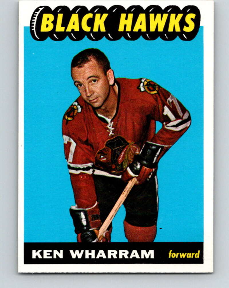 1965-66 Topps #61 Ken Wharram  Chicago Blackhawks  V535