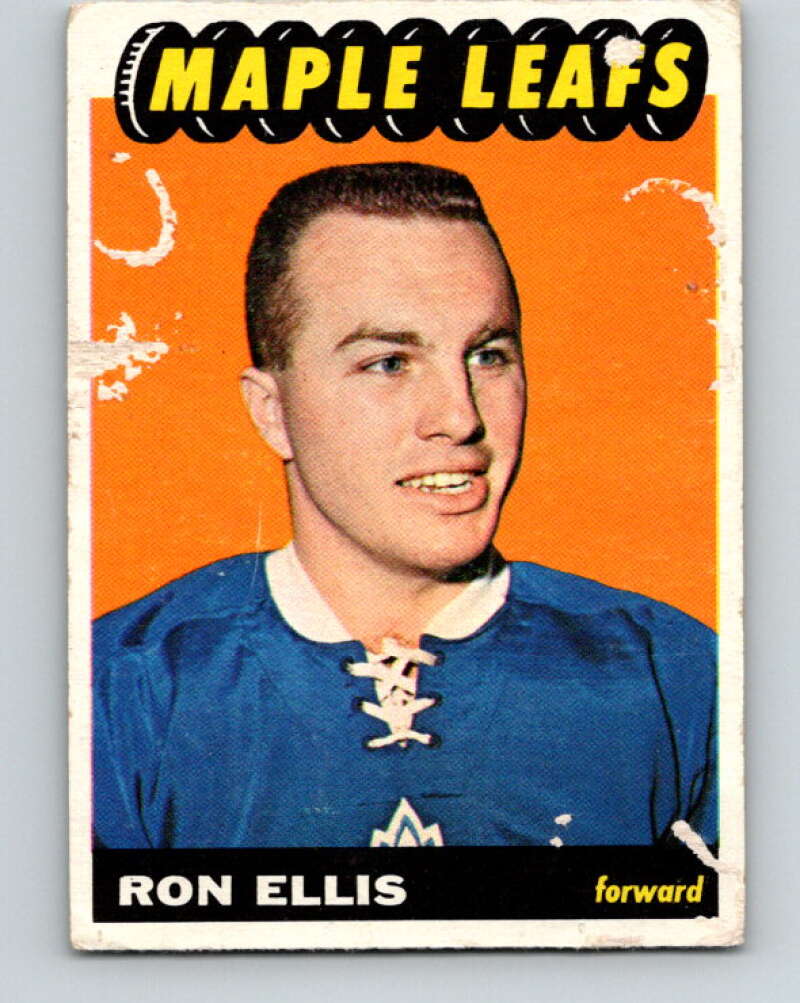 1965-66 Topps #82 Ron Ellis  RC Rookie Toronto Maple Leafs  V560