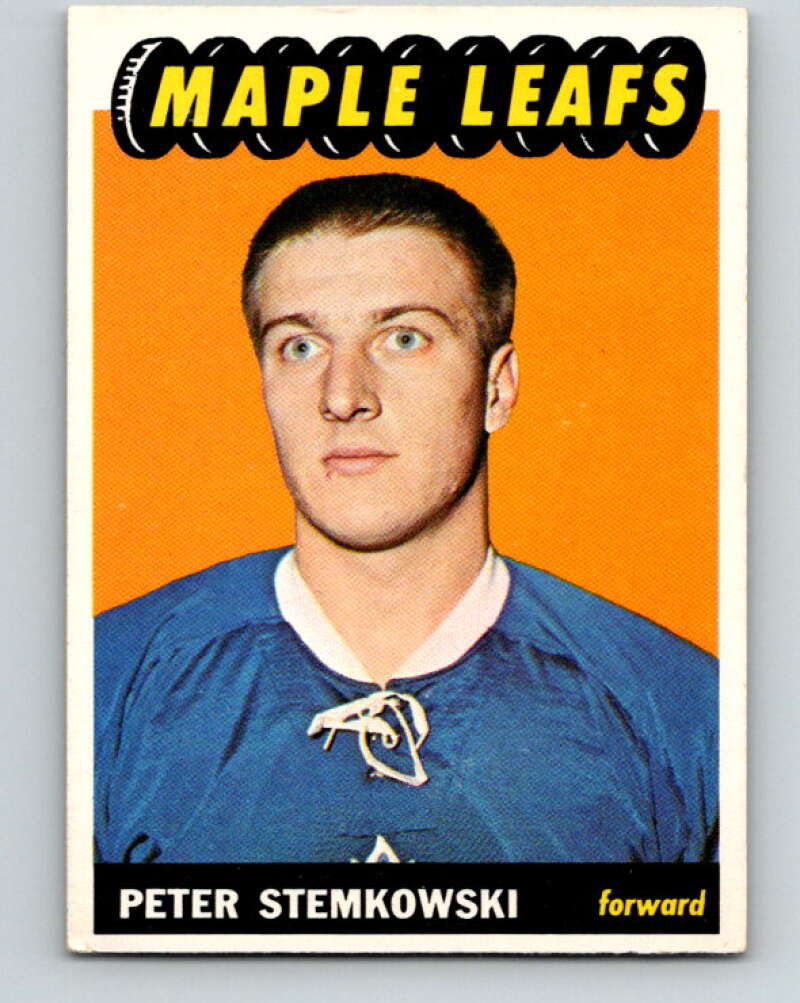 1965-66 Topps #84 Pete Stemkowski  RC Rookie Toronto Maple Leafs  V562