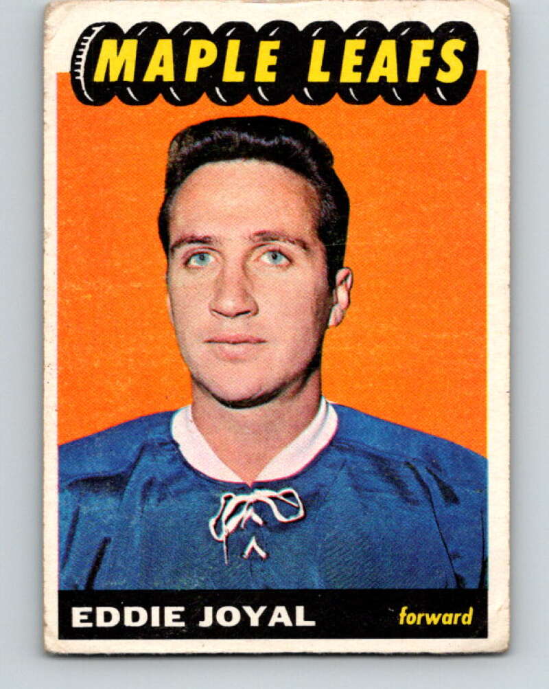 1965-66 Topps #85 Eddie Joyal  RC Rookie Toronto Maple Leafs  V563