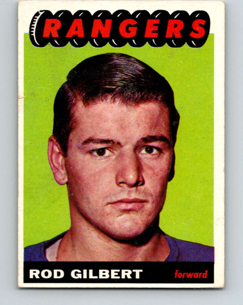 1965-66 Topps #91 Rod Gilbert  New York Rangers  V569