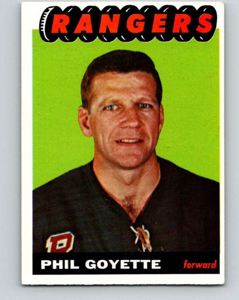 1965-66 Topps #92 Phil Goyette  New York Rangers  V570