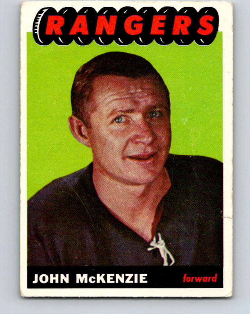 1965-66 Topps #94 John McKenzie  New York Rangers  V574