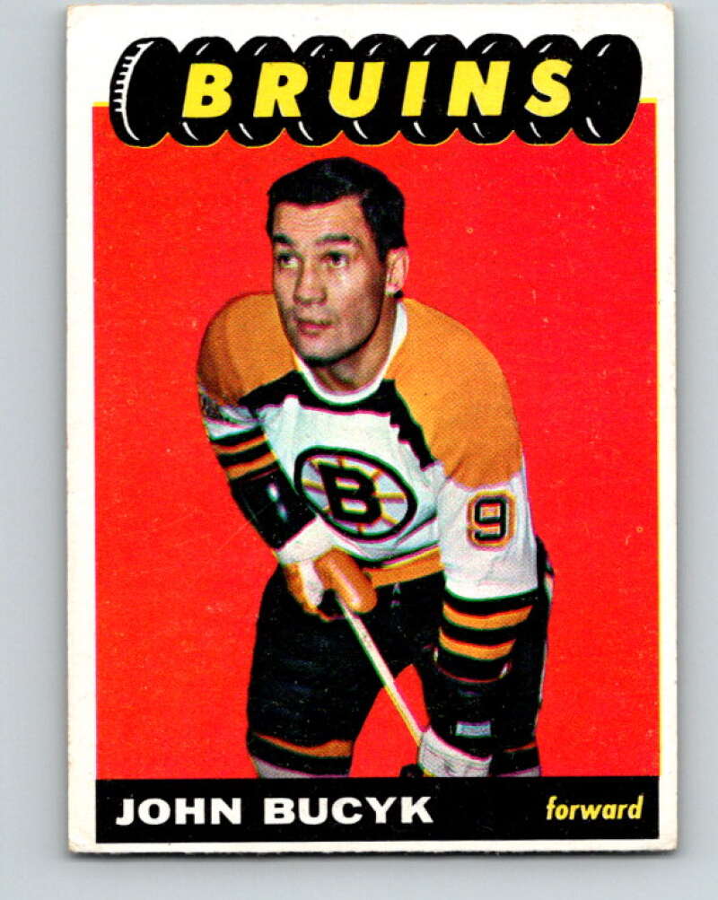 1965-66 Topps #101 Johnny Bucyk  Boston Bruins  V582