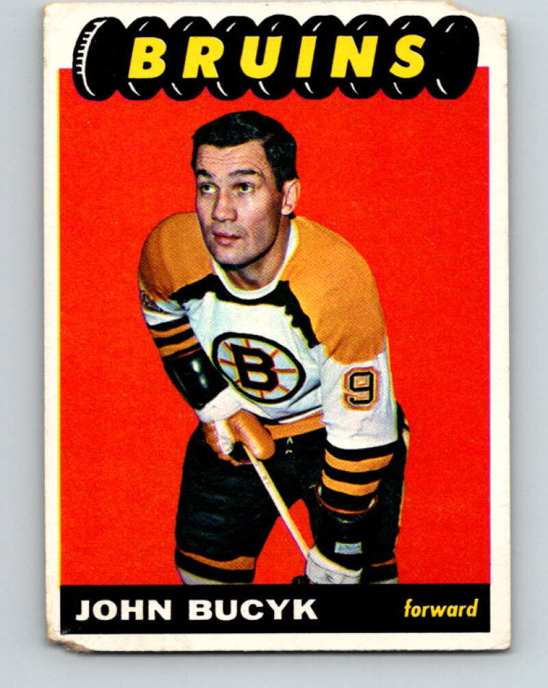 1965-66 Topps #101 Johnny Bucyk  Boston Bruins  V583