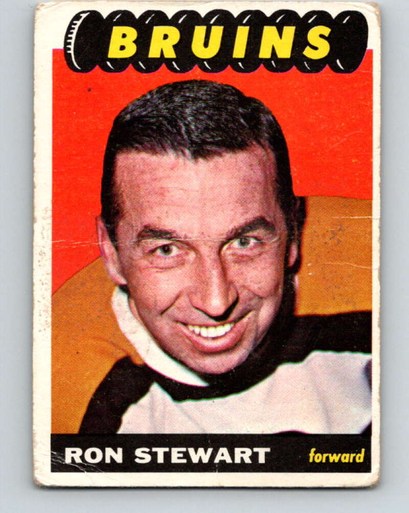 1965-66 Topps #103 Ron Stewart  Boston Bruins  V587