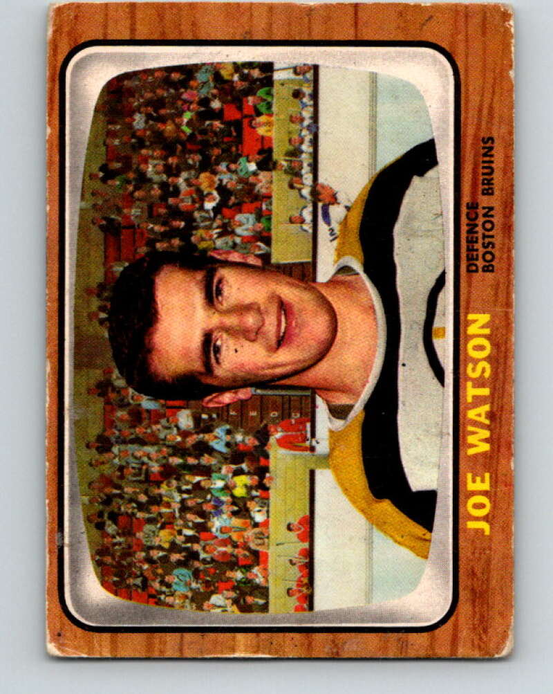 1966-67 Topps #33 Joe Watson  RC Rookie Boston Bruins  V654