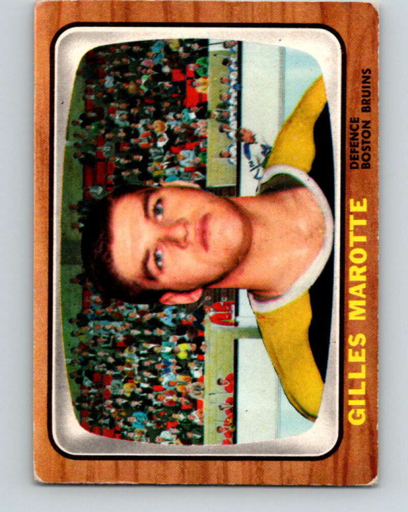 1966-67 Topps #36 Gilles Marotte  RC Rookie Boston Bruins  V656