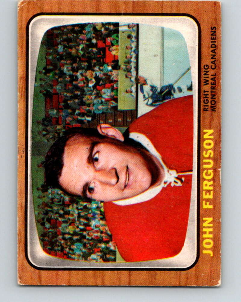 1966-67 Topps #70 John Ferguson  Montreal Canadiens  V692