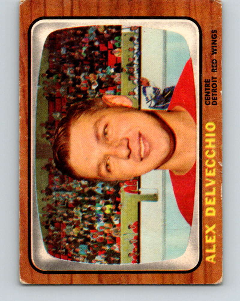 1966-67 Topps #102 Alex Delvecchio  Detroit Red Wings  V724