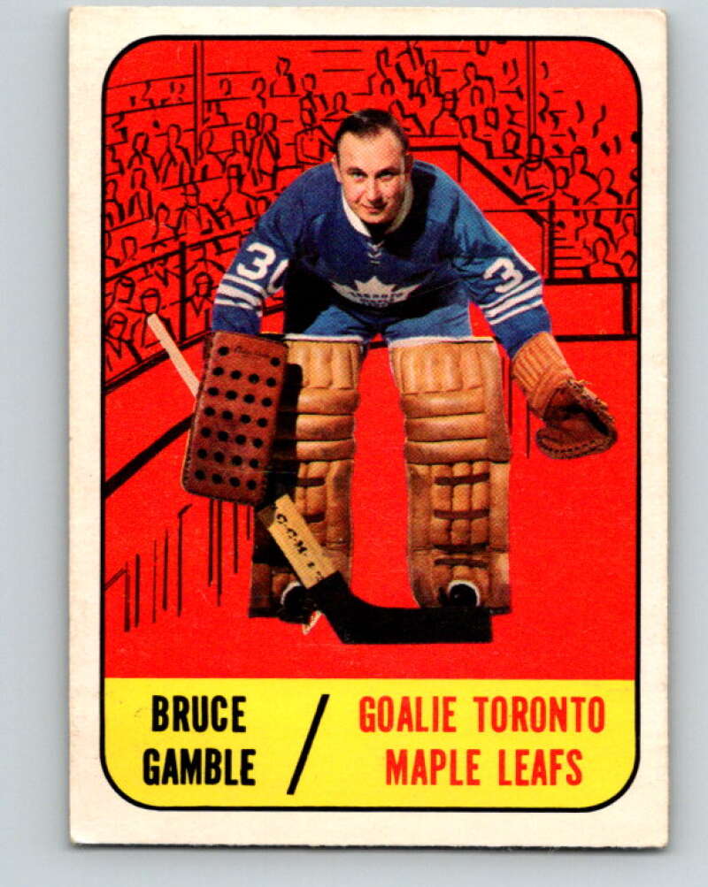 1967-68 Topps #18 Bruce Gamble  Toronto Maple Leafs  V768