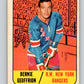 1967-68 Topps #29 Bernie Geoffrion  New York Rangers  V783