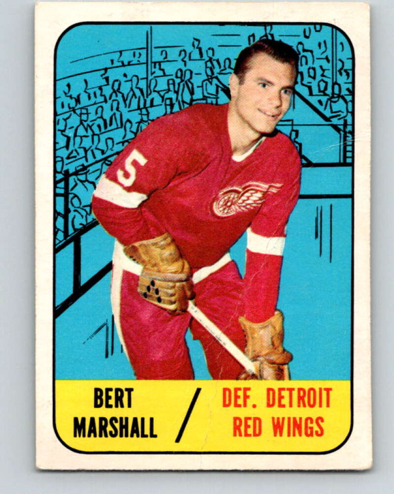 1967-68 Topps #45 Bert Marshall  Detroit Red Wings  V798