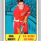1967-68 Topps #50 Doug Roberts  RC Rookie Detroit Red Wings  V806