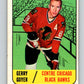 1967-68 Topps #54 Gerry Goyer  RC Rookie Chicago Blackhawks  V810
