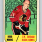 1967-68 Topps #63 Doug Mohns  Chicago Blackhawks  V823
