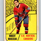 1967-68 Topps #68 Bobby Rousseau  Montreal Canadiens  V829