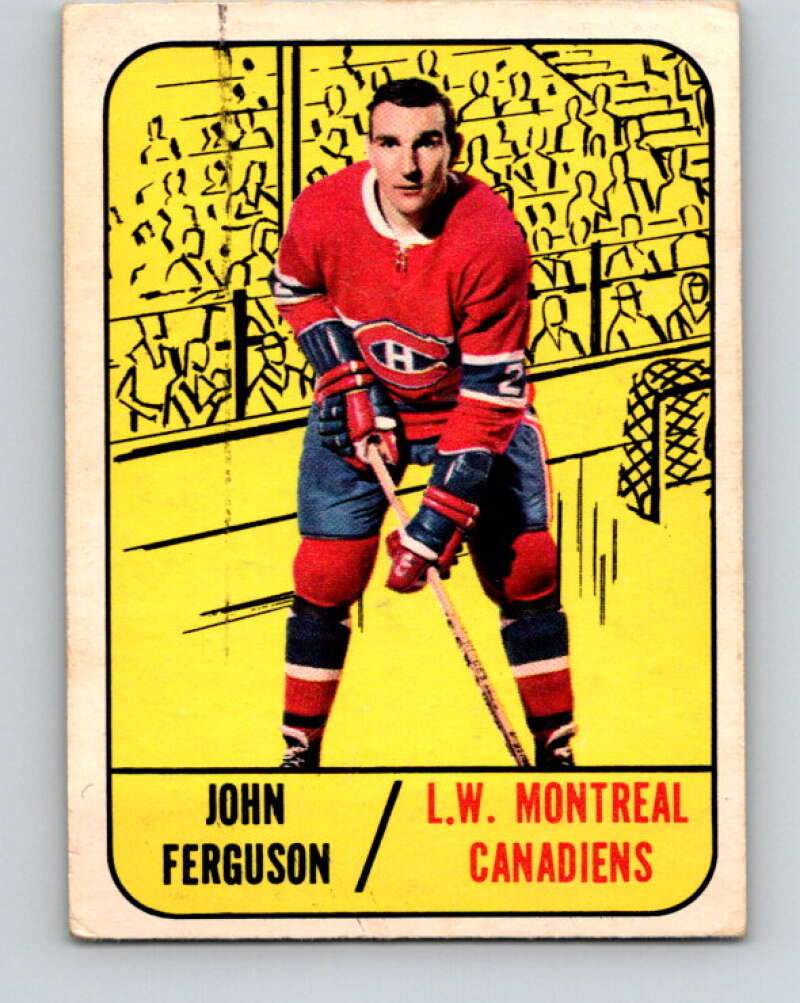 1967-68 Topps #69 John Ferguson  Montreal Canadiens  V830