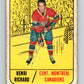 1967-68 Topps #72 Henri Richard  Montreal Canadiens  V833