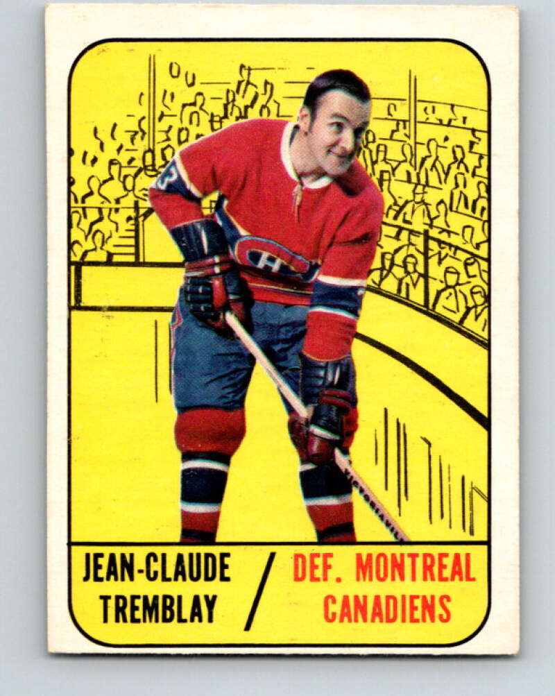 1967-68 Topps #73 J.C. Tremblay  Montreal Canadiens  V836