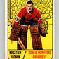 1967-68 Topps #75 Rogie Vachon  RC Rookie Montreal Canadiens  V837