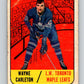 1967-68 Topps #77 Wayne Carleton  RC Rookie Toronto Maple Leafs  V839