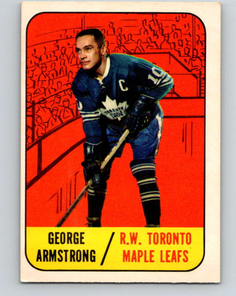 1967-68 Topps #83 George Armstrong  Toronto Maple Leafs  V847