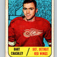 1967-68 Topps #105 Bart Crashley  RC Rookie Detroit Red Wings  V874