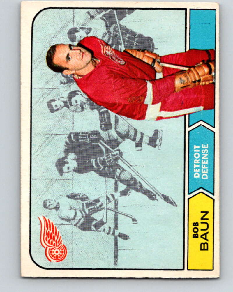 1968-69 O-Pee-Chee #24 Bob Baun  Detroit Red Wings  V932