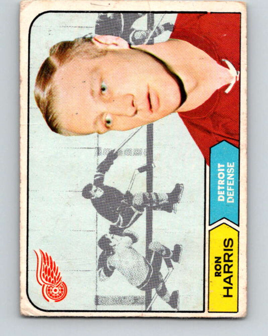 1968-69 O-Pee-Chee #27 Ron Harris  RC Rookie Detroit Red Wings  V936