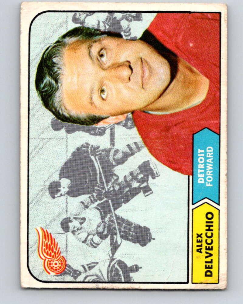 1968-69 O-Pee-Chee #28 Alex Delvecchio  Detroit Red Wings  V937
