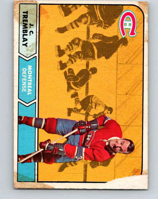 1968-69 O-Pee-Chee #59 J.C. Tremblay  Montreal Canadiens  V978