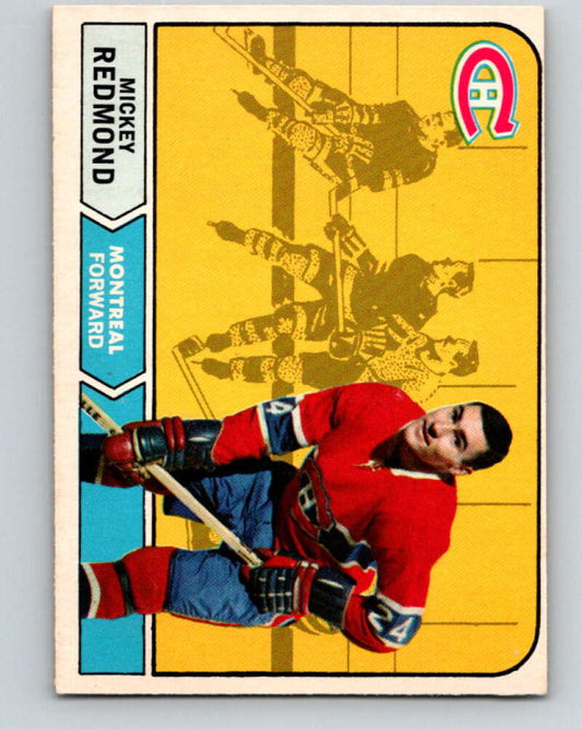 1968-69 O-Pee-Chee #64 Mickey Redmond  RC Rookie Montreal Canadiens  V984