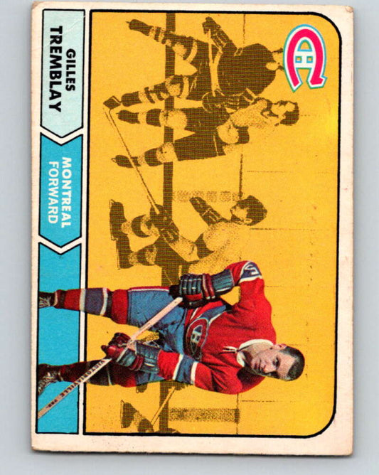 1968-69 O-Pee-Chee #66 Gilles Tremblay  Montreal Canadiens  V986
