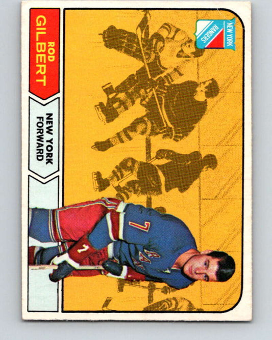 1968-69 O-Pee-Chee #72 Rod Gilbert  New York Rangers  V994