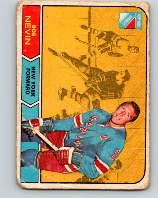 1968-69 O-Pee-Chee #76 Bob Nevin  New York Rangers  V999